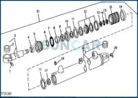 Jogo novo do selo do cilindro do crescimento RE21394 para John Deere Excavator 690A 690B