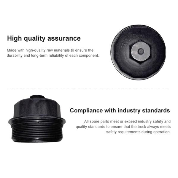 El elemento de filtro de aceite cubre 13061607 para SHACMAN