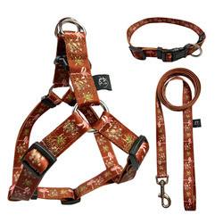 Flower Pattern Dog Harness Set Puppy Cat Sublimation Dog Lead Set
