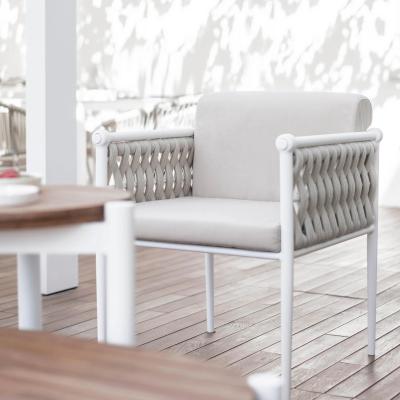 Waterproof UV Resistant Fabric 45D Density Cotton Rattan Garden Furniture Dining Set