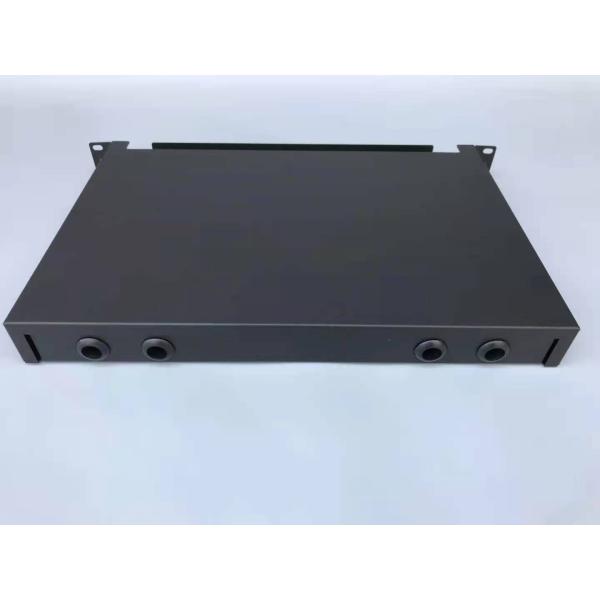 Cold Rolled Plate 1U 24 Port SC SX FTTH Fiber Optic Patch Panel for 19 Inch Rock Mount