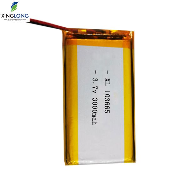 Rechargeable 3.7v 3000mah Lithium Polymer 103565 103665 Li Ion Customize Flat Lipo Battery With PCB