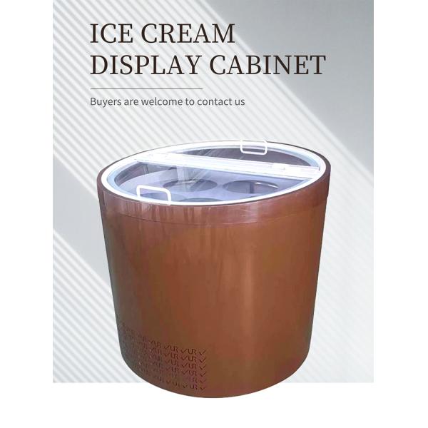 Manufacturer Customized Wholesale Large Capacity Fast Cooling Ice Cream Cake Rotary Display Cabinet