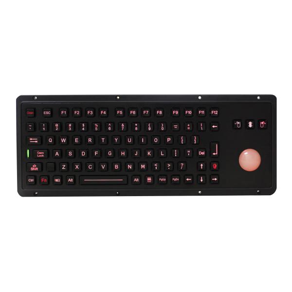 IP65 85 пользуется ключом взрывозащищенная черная промышленная клавиатура с backlit trackball