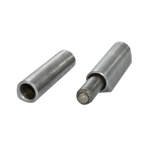 Piston adjustable weld on hinge PH607, with a ball inside the pin, finishing self-color or zinc plating