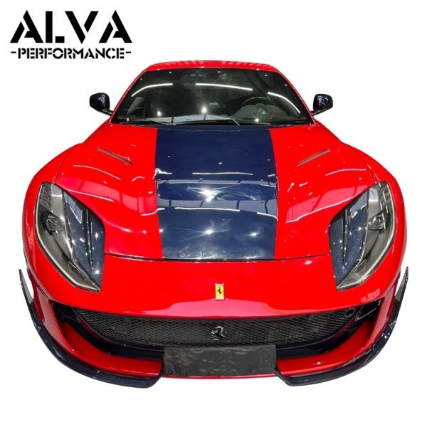 Replacement Installation MS Type Dry Carbon Fiber Body Kits Front Bonnet Front