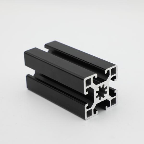 Industrial Aluminium Extrusion Frame T Slot V Slot Extruded Black Aluminum Profiles