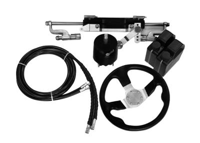Easy To Install Outboard Hydraulic Steering Kit 27 Cc/Rev Pump 141.1 Cc Cylinder Volume