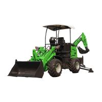 55kw Epa Pequeno carregador frontal Backhoe 0,8m3 Capacidade de balde