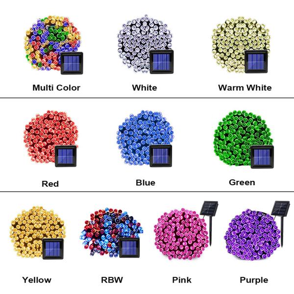 LED String Fairy Lights IP65 Waterproof Holiday Christmas Lights Outdoor Garland Solar Lamp luces led decoracion lichterkette