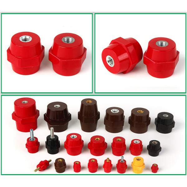 Hex Standoff Insulators Red Bus Bar Isolator Wind Energy SGS ROHS