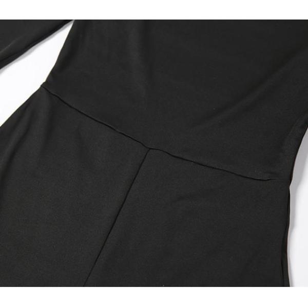 Bodysuit пригонки Balckless женщин 15% лайкра 85% полиэстер производителя одежды небольшого количества длинным Flared рукавом