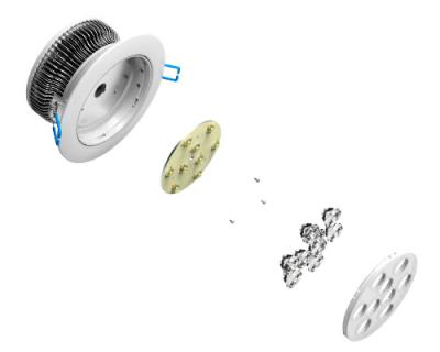 Eco Friendly 9W Epistar LED Down Lighting, LED Ceiling Lamp with CE, RoHS, CCC Approval