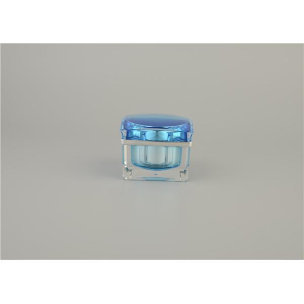 Pot crème acrylique d'emballage de pot cosmétique en plastique vide coloré de cr