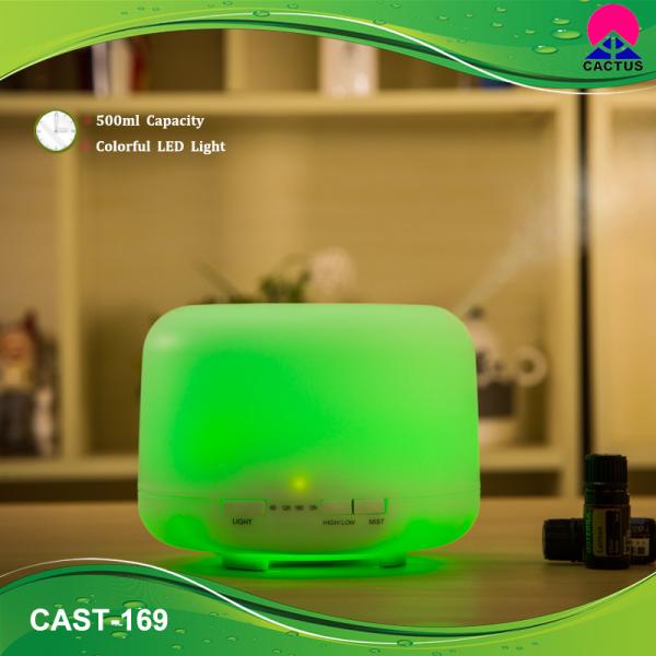 Small Electric Essential Oil Mist Diffuser 30dB 500ml PP Material