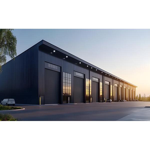 Q355 Q235 Prefab Metal Garage Light Frame Steel Construction