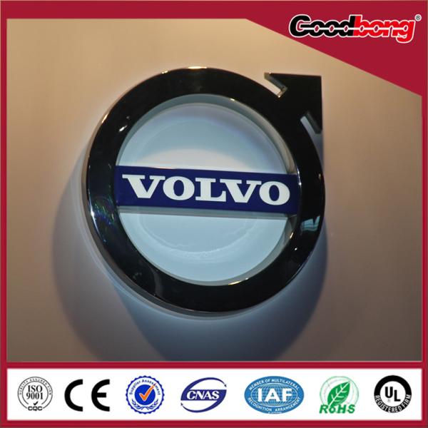 Wooden Mold Round vacuum forming Acrylic Backlit Auto Signage