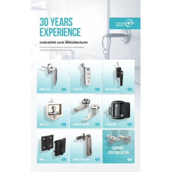 Ящик для инструментов ODM запирает дверной замок с защелкой цвета серебра из нержавеющей стали