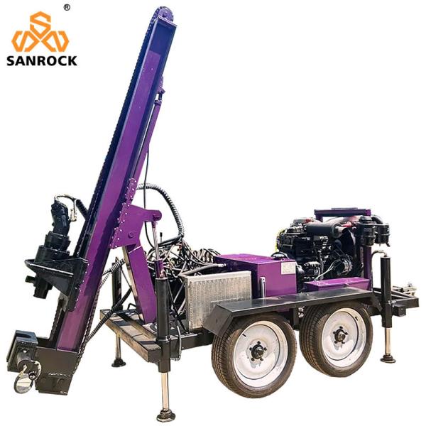 Fast Drilling Speed Portable Water Well Drilling Machine with Diesel Engine and Deep Drilling Capability