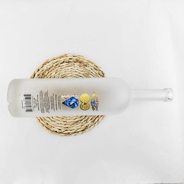 Customized Color Logo Round Glass Bottle 200ml 375ml 500ml 700ml 750ml 1000ml for Beverage