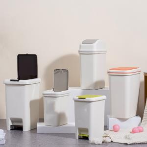 Popular 10L Swing Lid Press Pedal Plastic Trash Can Household Use Eco-Friendly
