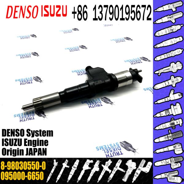 common rail injector 095000-6650 8-98030550-0 injector for Isuzu 6WF1 injector nozzle 095000-6650 8-98030550-0