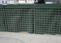 Zinc militaire de boîte de Gabion de géotextile vert - type enduit en aluminium