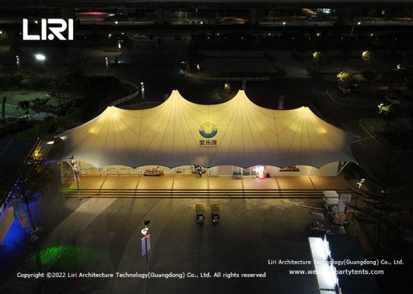 Multi Peaky Tourist Hotel Tensile Membrane Structure Tents For Events