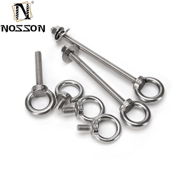 GB Standard Marine Grade Galvanized Stainless Steel Lifting Ring Threaded Eyebolt 1/4