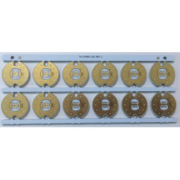 Алюминиевая неэтилированная доска PCB света СИД толщины Hal 0.4mm