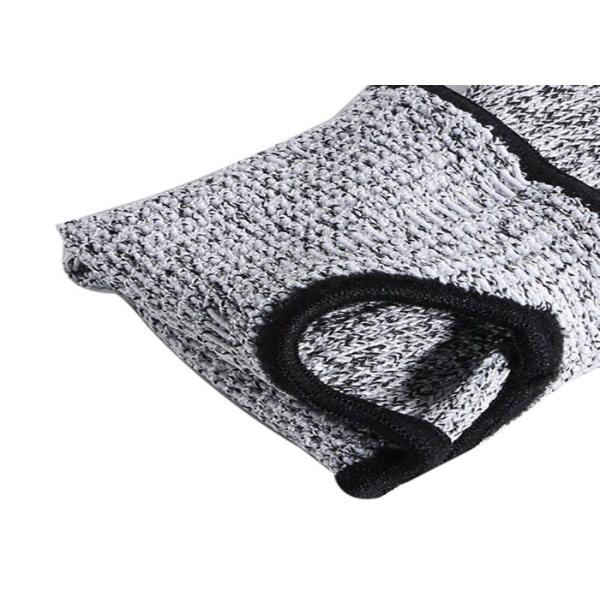 Outdoor Grey Cut Proof Work Gloves Arm Guard Sleeve HPPE Material