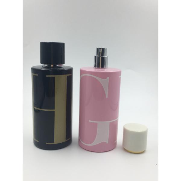 cilindro de cristal de la botella de perfume 100ml alrededor de la forma recta