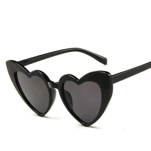 Plastic Designer Female Lady Fashion Heart Sunglasses Multi Colors 155MM