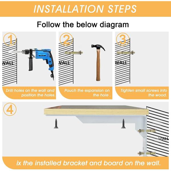 Тяжелые стойки для поддержания столешницы 8-18 дюймов Стандартные 330 фунтов