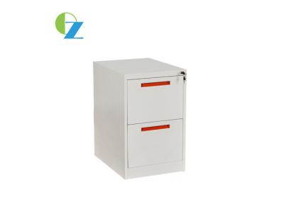Vertical 2 Drawer Steel Filing Cabinet Metal Office Furniture Key Lock Style