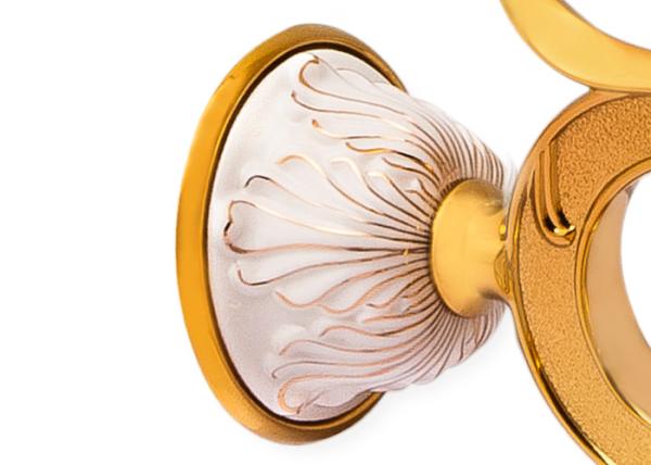 Prateleira de toalhas de latão / liga de zinco de ouro 1861g de banheiro para banheiro familiar