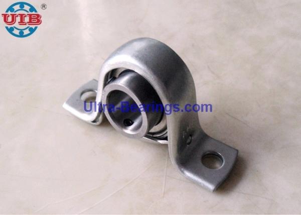 UCPP204 Spherical Ball Bearing With Zinc Plated Pressed Steel Housing For Textile Machine