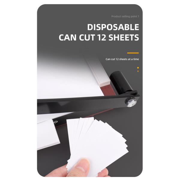 37 kg ZEQUAN A4 Tricotteur de papier à guillotine pour bureau, photo, carton, coupe-papier manuel
