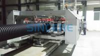 Control PLC Máquina de fabricación de línea de extrusión de tuberías onduladas HDPE PVC DWC eléctrica