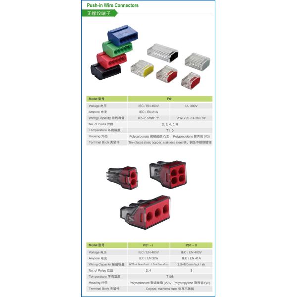 Исправленные винтом блоки терминала FT06-3W взрывателя PA66 2AG 6.3A 250V с VDE CE CQC