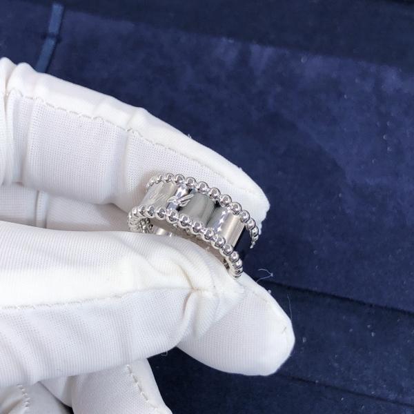 Elegant  Factory Make Real Gold Van Cleef & Arpels 18k Gold PerléE Signature Ring