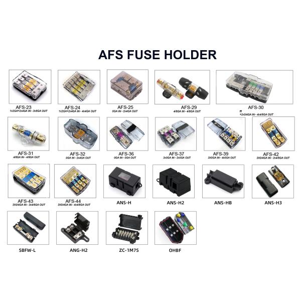 2 Way Car Fuses Box Holder 8GA AFS Mini ANL Fuse Block для 60A с светодиодным индикатором
