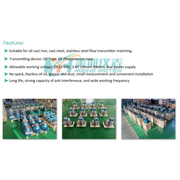 Kaifeng Industrial Digital 1'' 4-20ma Heavy Oil Diesel Fuel Mechanical Oval Gear Flow Meter