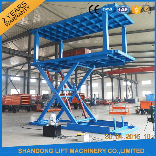 3T 3m Heavy Duty Hydraulic Scissor Car Lift , Automotive Scissor Lift