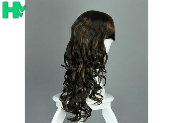 Sexy Full Wave Cosplay Party Long Synthetic Wigs For White Women SGS