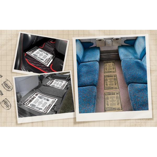 Disposable Car Paper Floor Mats Automotive Floor Mats Brown Kraft Paper Floor Mats for Cars Vehicles Printed