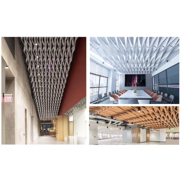 Decorative Material metal artistic ceiling suspended aluminum linear ceiling 