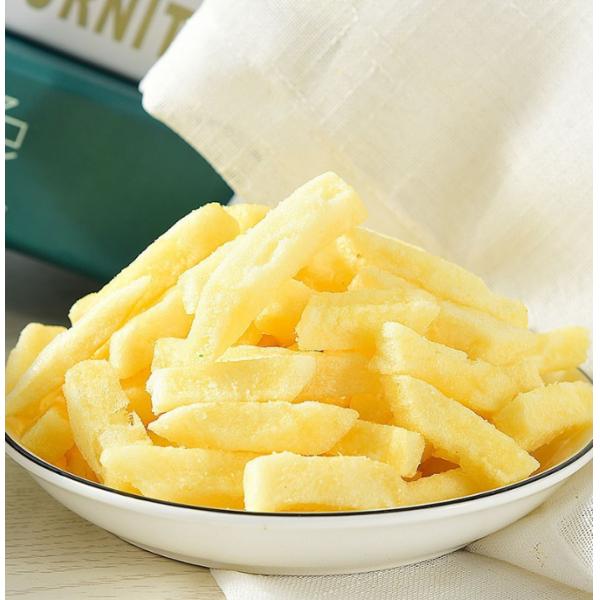 Hot Sale French Fries Dehydrated Dried Vegetables Vacuum Fried Crisp Potato Strips Snack