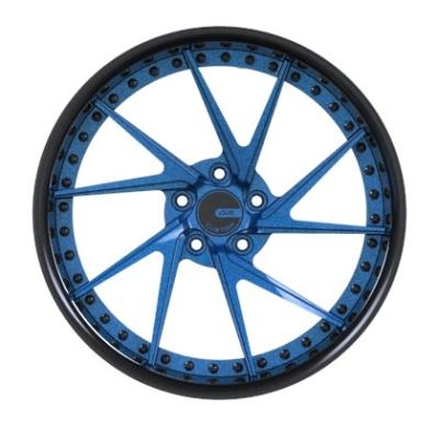 As 22 polegadas azul escovada forjaram as rodas
