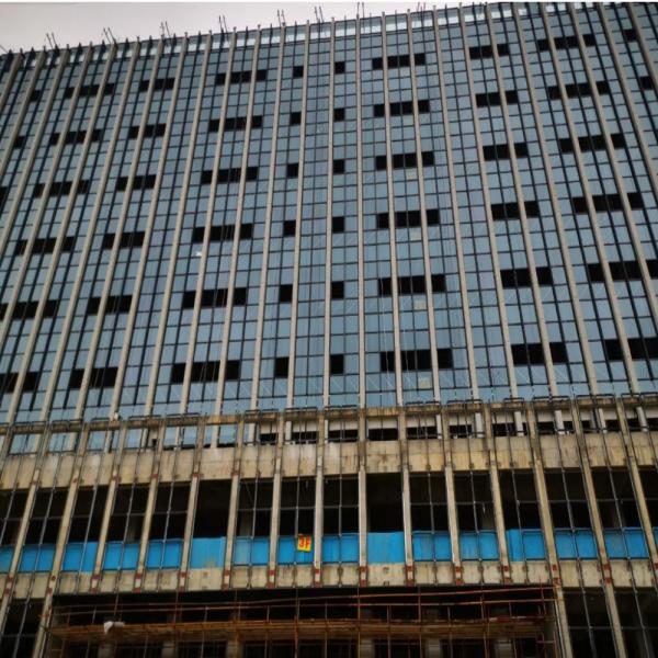 Steel Structure Commercial Prefabricated Office Building Box Shaped Multi High Rise